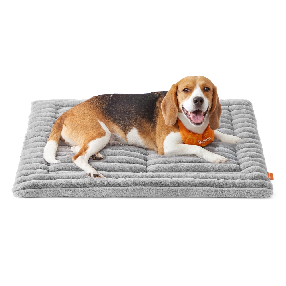 Dog Bed Mat 90 x 65 cm Pet Blanket for Dogs and Cats Dove Grey