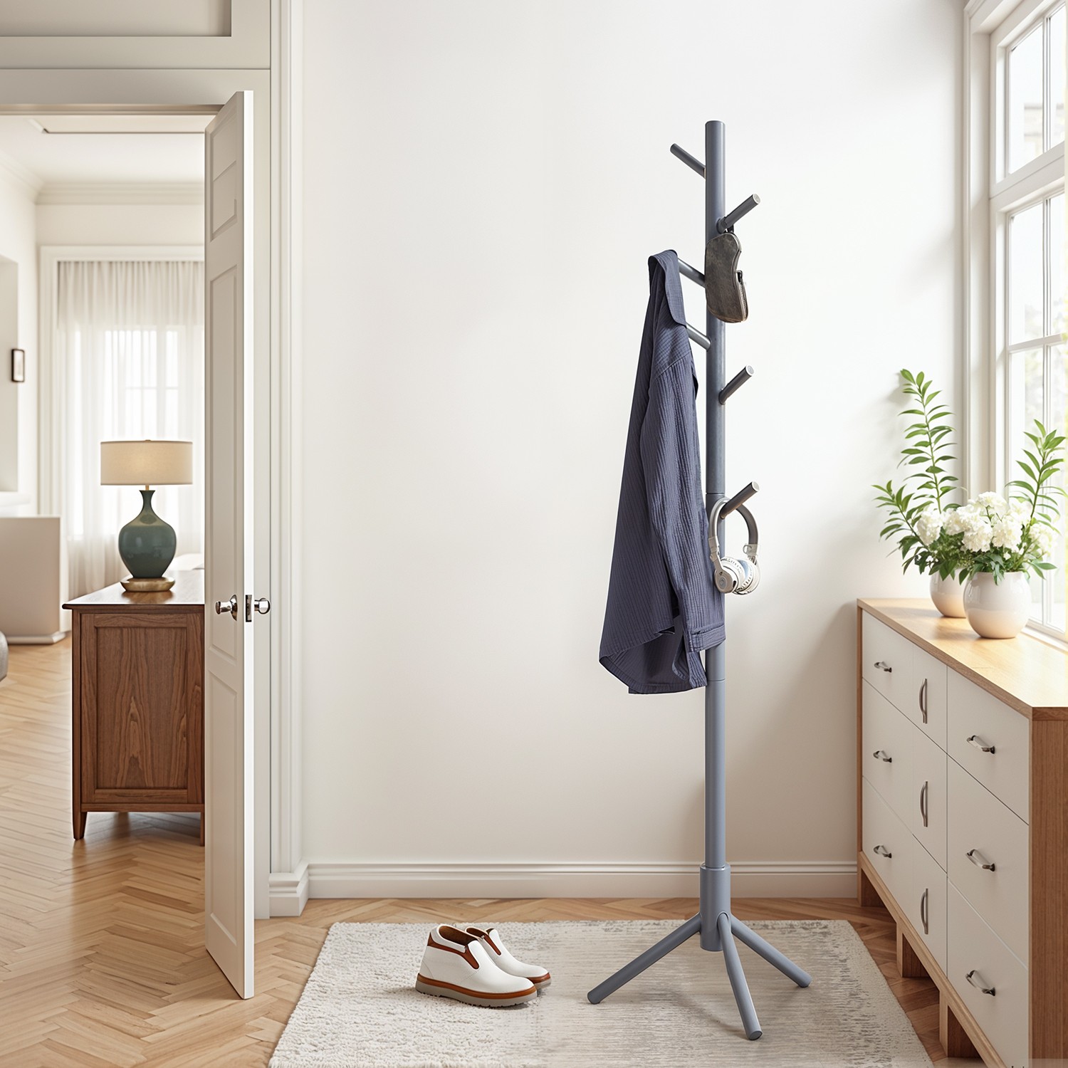 Solid Wood Coat Rack