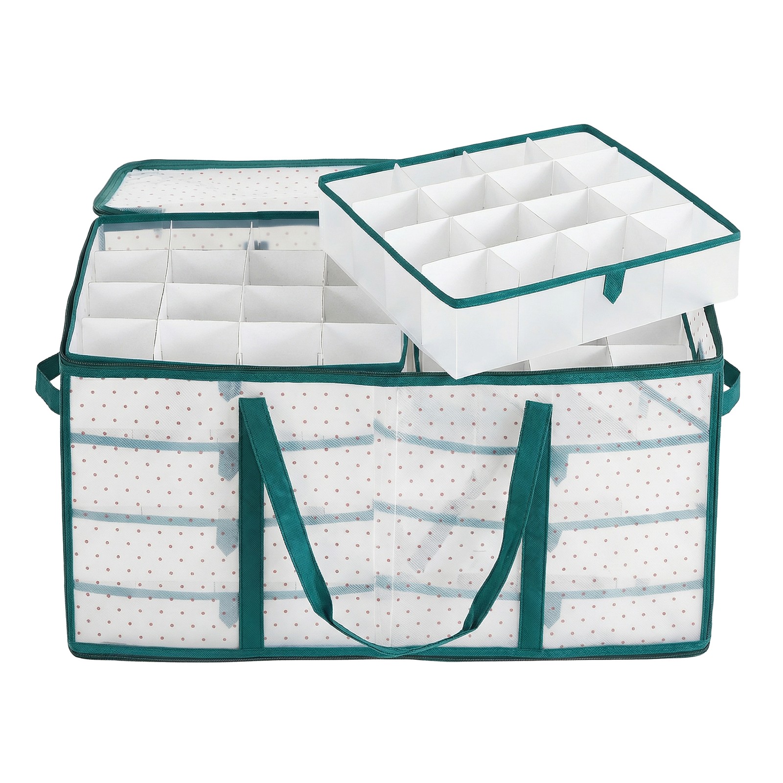 Christmas Ornament Storage Box, Storage Cube Bin for Christmas Decorations Christmas Ornament Storage Box, Storage Cube Bin for Christmas Decorations