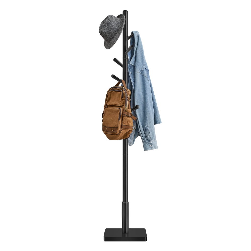 Free Standing Hall Coat Tree with 8 Hooks for Coats
