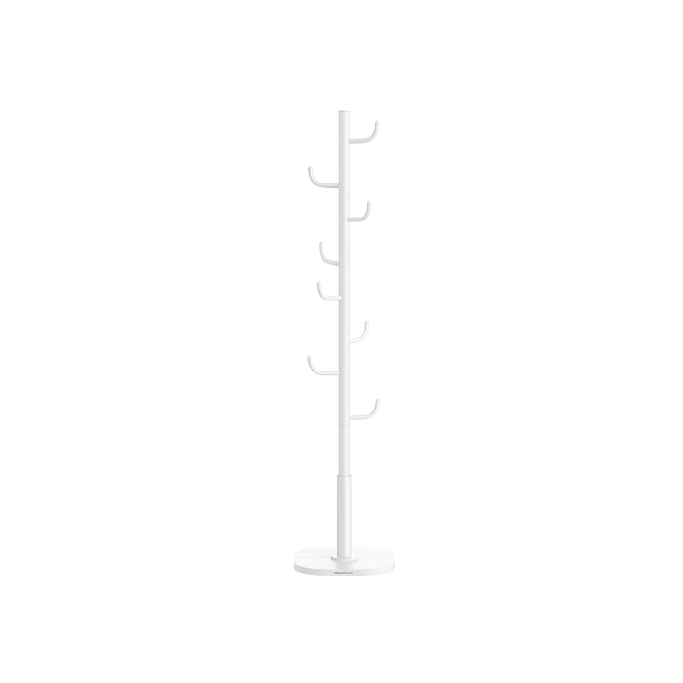 Cactus-Shaped Coat Rack with 8 Sturdy Hooks 175.3 cm Tall Cloud White