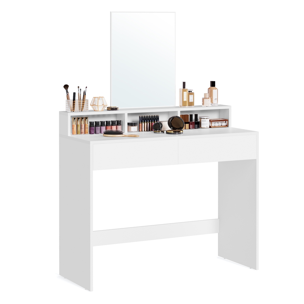 Dressing Table with Large Rectangular Mirror