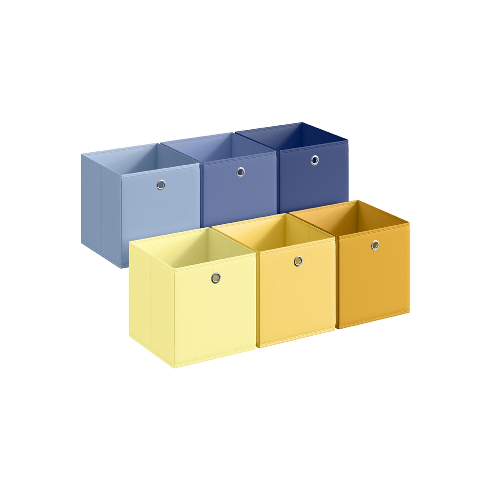 Storage Cubes 26 x 26 x 28 cm Fit Cube Storage Unit Colourful Fabric Bins