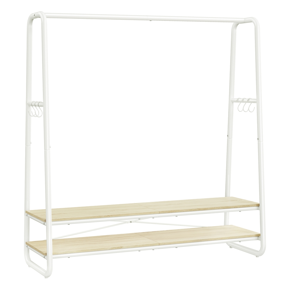 Clothes Rail with 2 Shelves