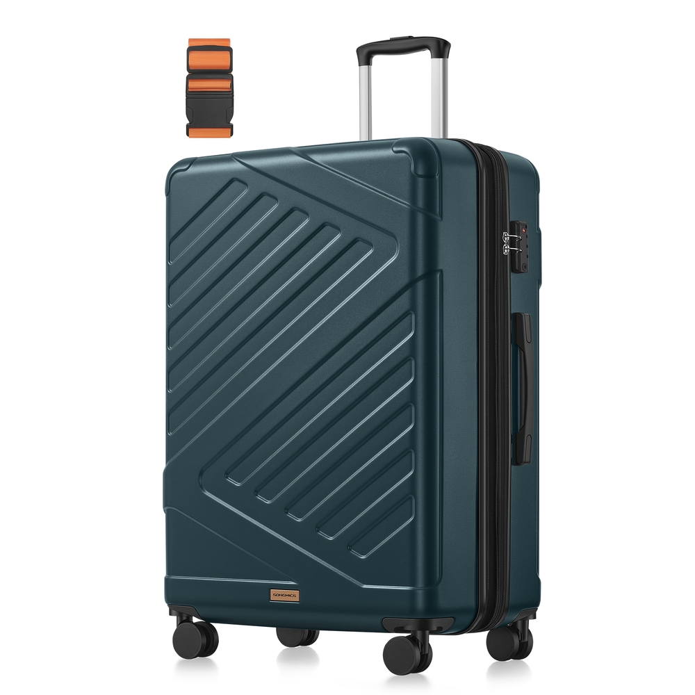 Cabin-Size Hard Shell Suitcase with TSA Lock and Spinner Wheels, 55 cm Cabin-Size Hard Shell Suitcase with TSA Lock and Spinner Wheels, 55 cm
