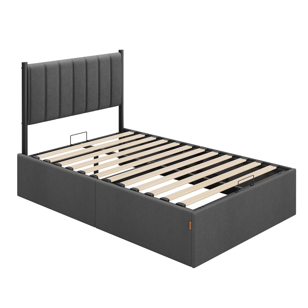 Small Double bed frame with lift up storage and easy assembly