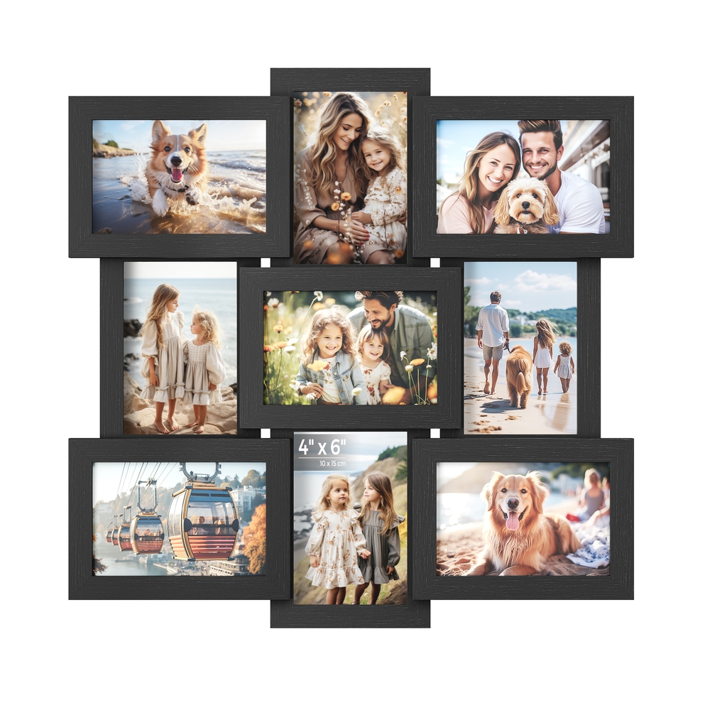 Picture Frame Collage for 9 Photos in 4×6