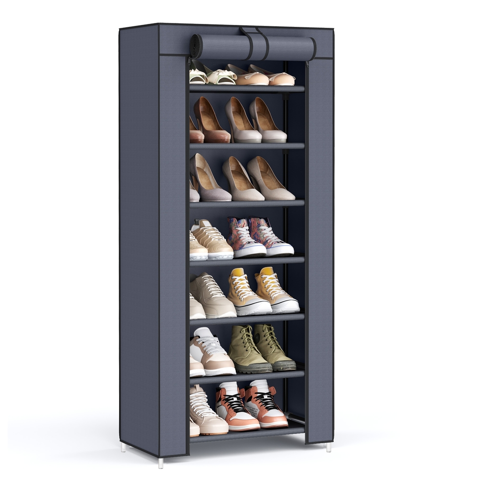 7-Tier Shoe Organiser with Cover