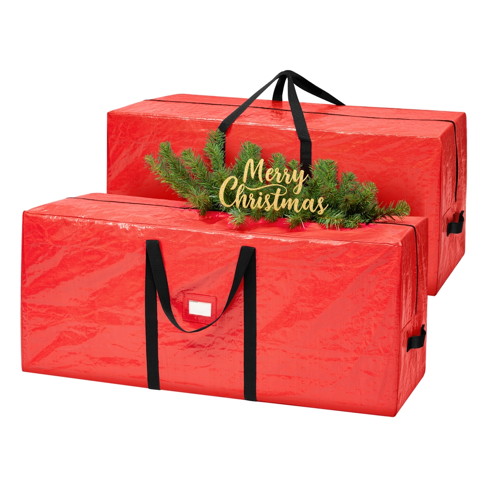 Christmas Tree Storage Bag Fits Artificial Trees up to 7.5 ft Red