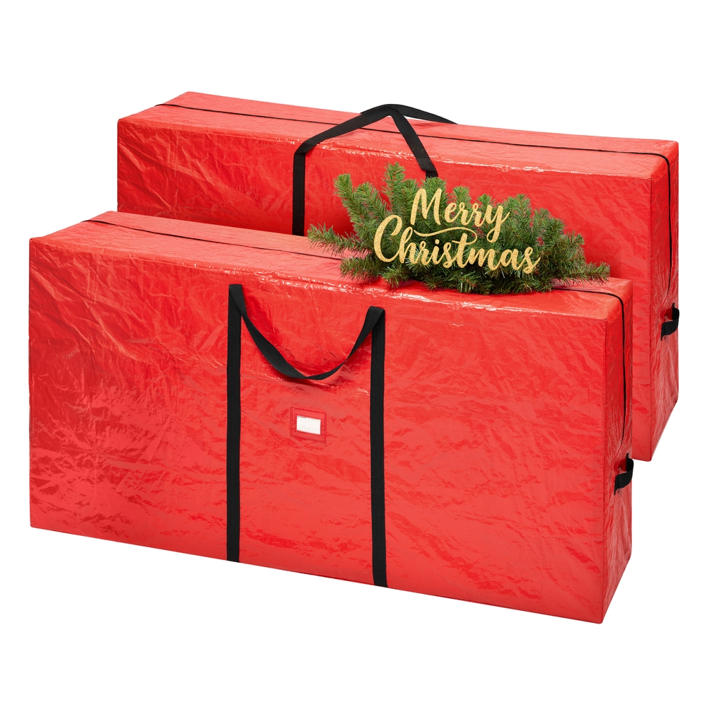 Christmas Tree Storage Bag Fits Artificial Trees up to 9 ft Red Christmas Tree Storage Bag Fits Artificial Trees up to 9 ft Red