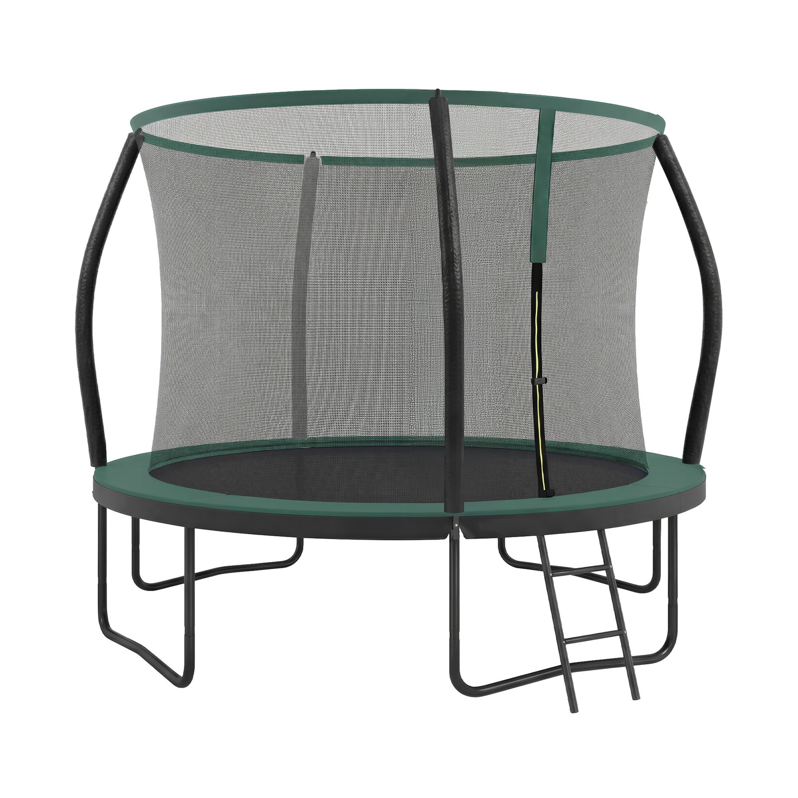Outdoor Trampoline for Kids with Safety Net, Green, 12ft