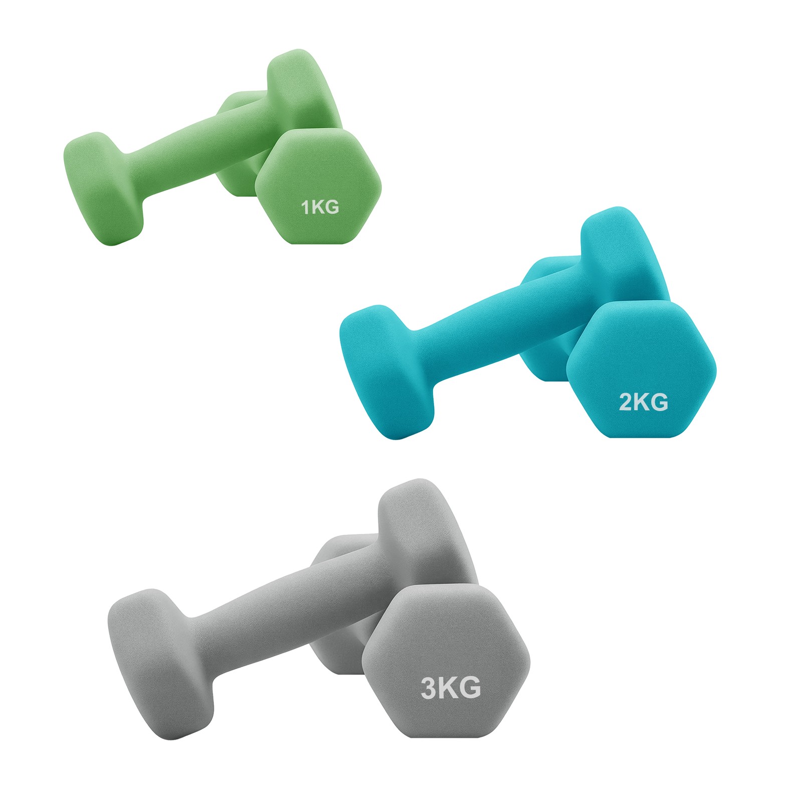 Dumbbells Set with Stand, Neoprene Hex Dumbbells Dumbbells Set with Stand, Neoprene Hex Dumbbells