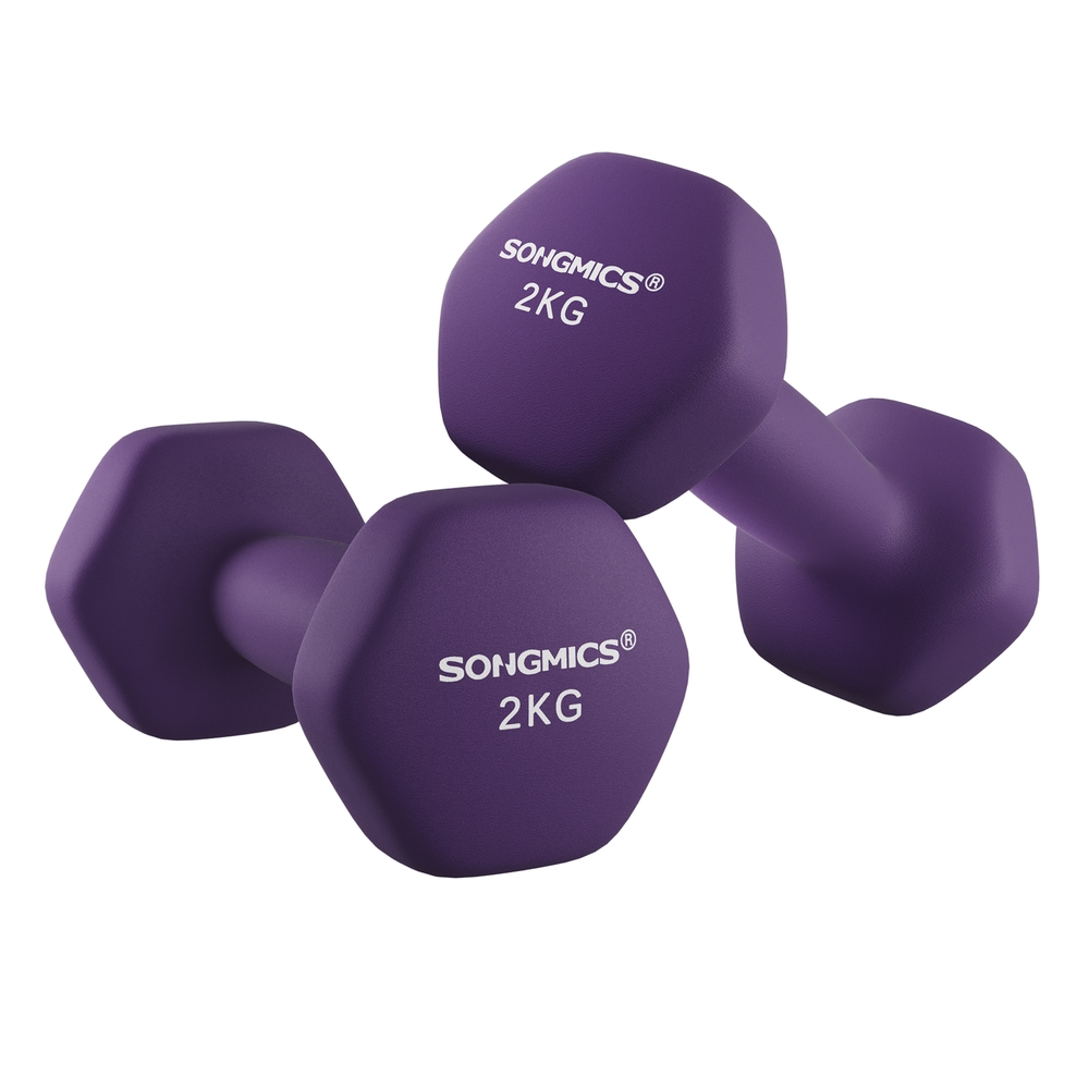 Purple Dumbbell Set