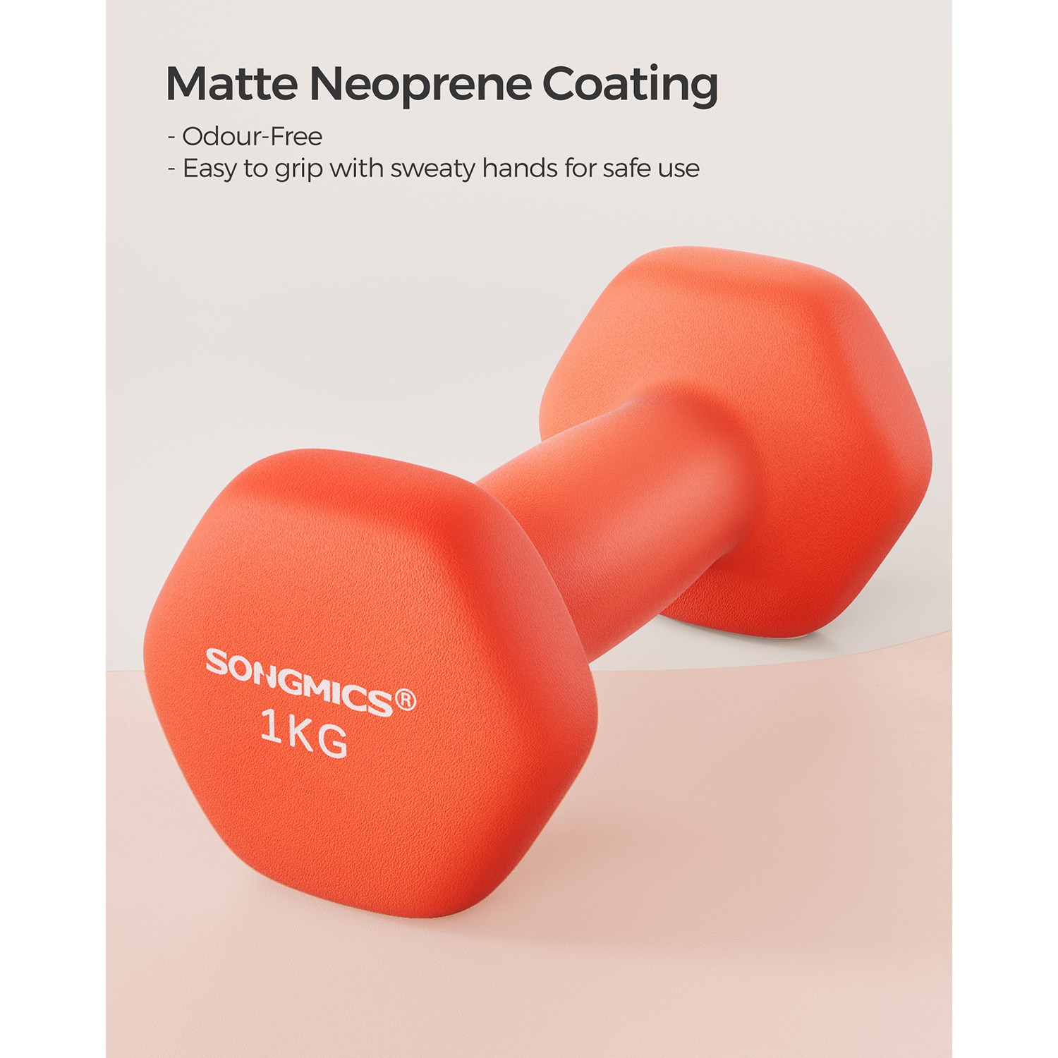 Set of 2 Dumbbells 2 x 1 kg Orange Set of 2 Dumbbells 2 x 1 kg Orange