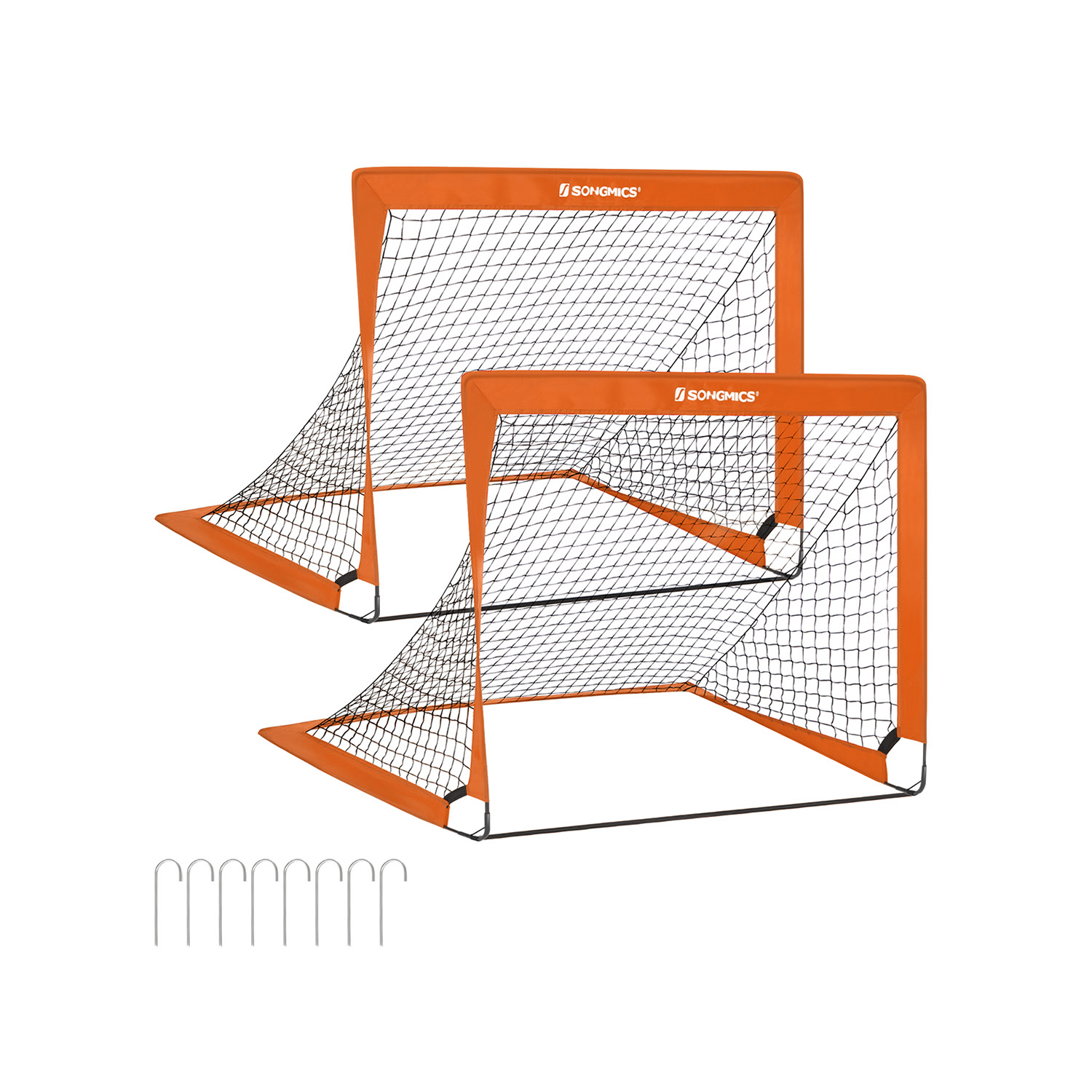 Set of 2 Children’s Football Goals Orange